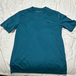 Under Armour Teal V-Neck Short Sleeve Tee